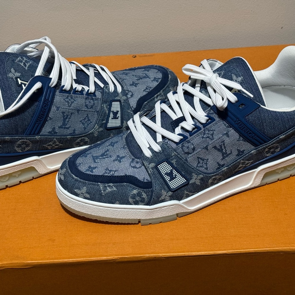 Louis Vuitton Blue Monogram Men's Sneakers
